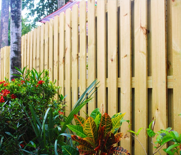 Wood Fence Installed In Deerfield Beach